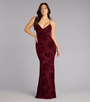 Clarence Lace-Up Mermaid Formal Dress
