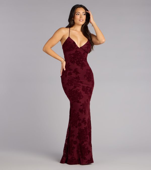 Clarence Lace-Up Mermaid Formal Dress - Image 4