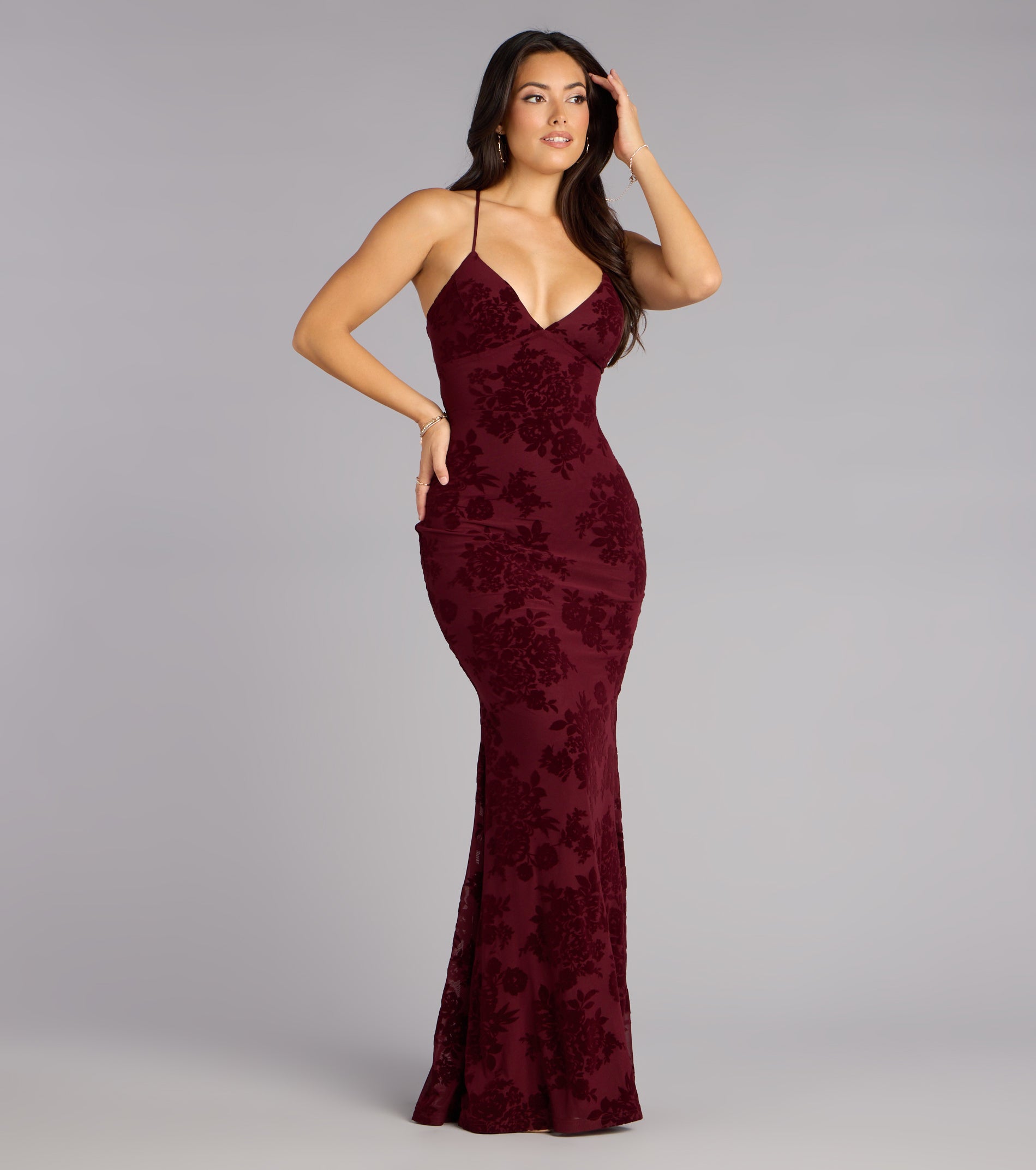 Clarence Lace-Up Mermaid Formal Dress - Image 4