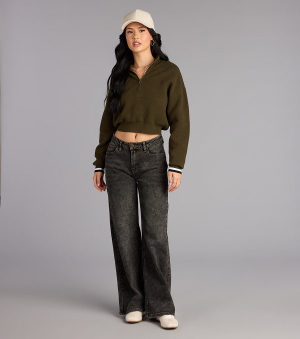 This piece brings trend-right energy to the Season Shift Mock Neck Crop Sweater, perfect for fall outfits that stand out.