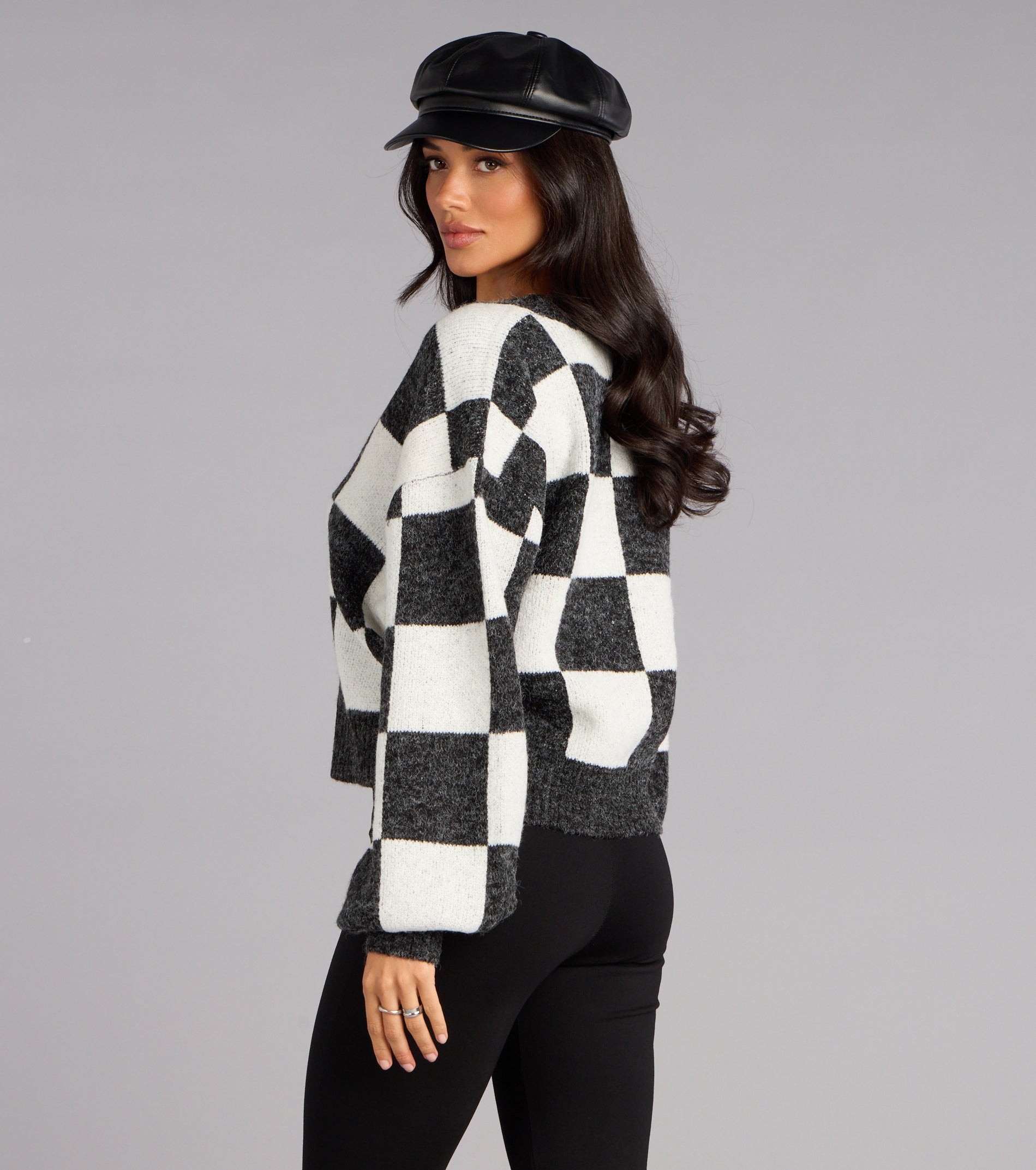 Checked Out Button-Up Cardigan - Image 2