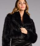 High Drama Cropped Faux Fur Jacket