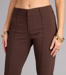 This brown piece brings trend-right energy to the Sleek Polish High-Rise Flare Trouser Pants, perfect for fall outfits that stand out.