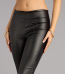Make a fall statement in the City Slick Coated Mid Rise Capri Pants, a closet must-have among fall bottoms for women.