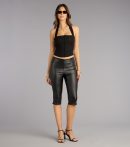 Make a fall statement in the City Slick Coated Mid Rise Capri Pants, a closet must-have among fall bottoms for women.
