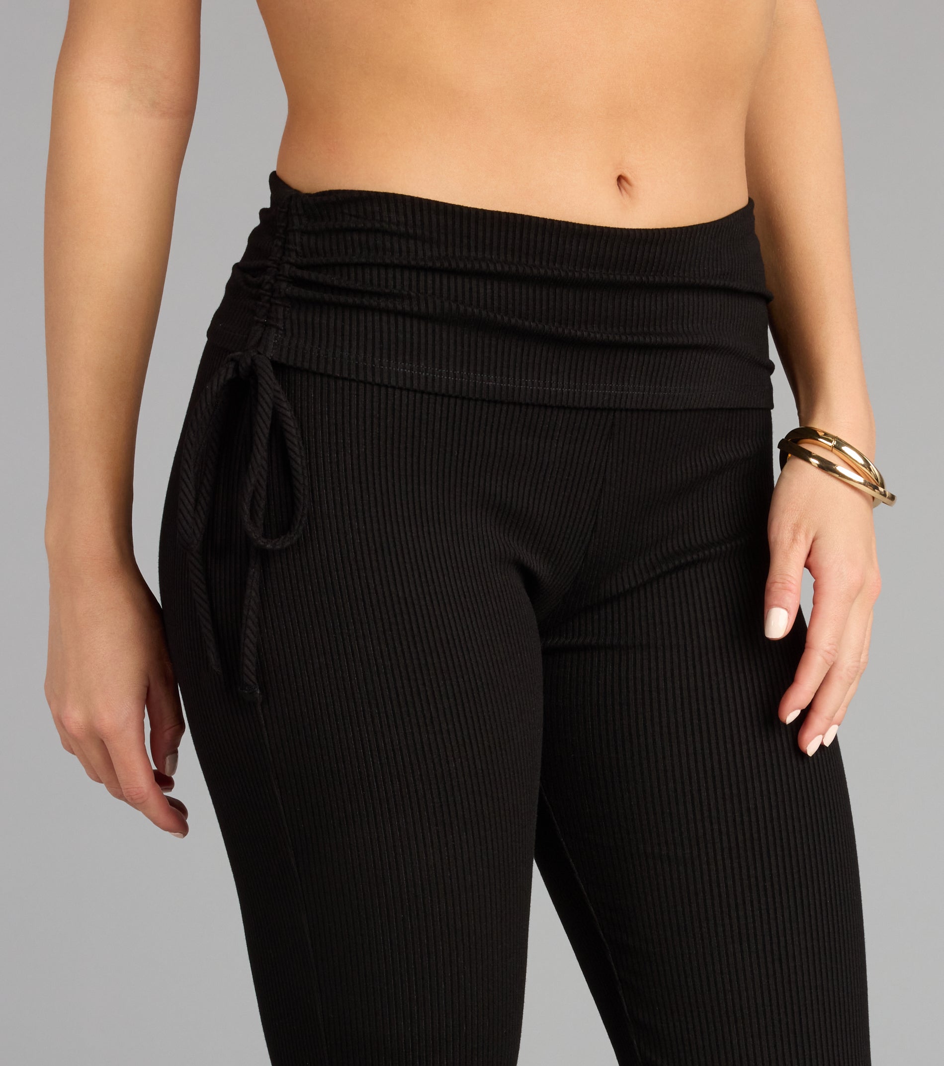 Make a fall statement in the Lounge Goals Rib Knit Flare Pants, a closet must-have among fall bottoms for women.