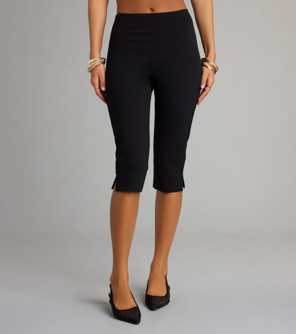 Make a fall statement in the Forever On Trend High Rise Ponte Capri Pants, a closet must-have among fall bottoms for women.